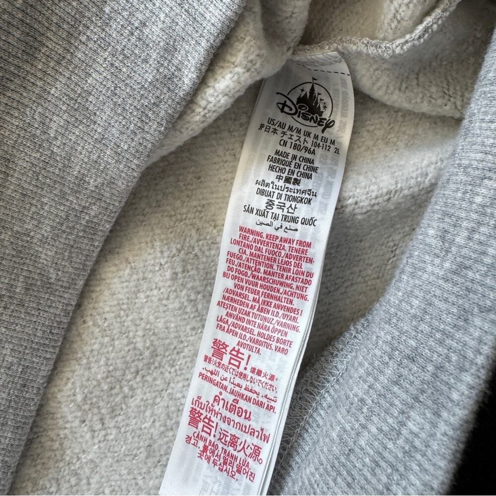 Disneyland Women’s Gray Crewneck Sweatershirt With Mickey Mouse Medium Disney - Picture 9 of 10